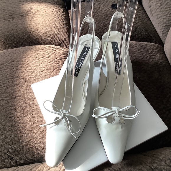 VIA SPIGA Woman Shoes sling backs, Made in ITALY, Size 7.5 - Picture 7 of 13